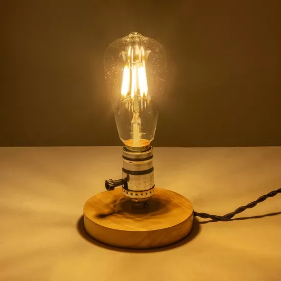 NOX 77703 Μοντέρνο Επιτραπέζιο Φωτιστικό Πορτατίφ με Ντουί 1 x E27 AC 220-240V IP20 - Μπεζ & Ασημί - Μ12 x Π12 x Υ9cm