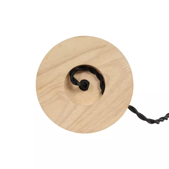 NOX 77703 Μοντέρνο Επιτραπέζιο Φωτιστικό Πορτατίφ με Ντουί 1 x E27 AC 220-240V IP20 - Μπεζ & Ασημί - Μ12 x Π12 x Υ9cm