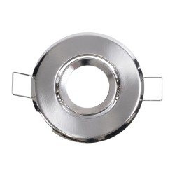 RAFY 77802 Χωνευτή Κινούμενη Βάση για Σποτ MR11 με Ντουί GU10/GU5.3 IP20 - Νίκελ Χρώμιο - Μ7 x Π7 x Υ2.1cm / Q5cm