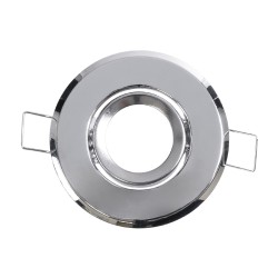 DELTA 77803 Χωνευτή Κινούμενη Βάση για Σποτ MR11 με Ντουί GU10/GU5.3 IP20 - Νίκελ Βούρτσας - Μ7 x Π7 x Υ2.1cm / Q5.5cm