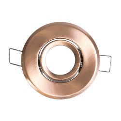 DELTA 77805 Χωνευτή Κινούμενη Βάση για Σποτ MR11 με Ντουί GU10/GU5.3 IP20 - Χάλκινο - Μ7 x Π7 x Υ2.1cm / Q5.5cm