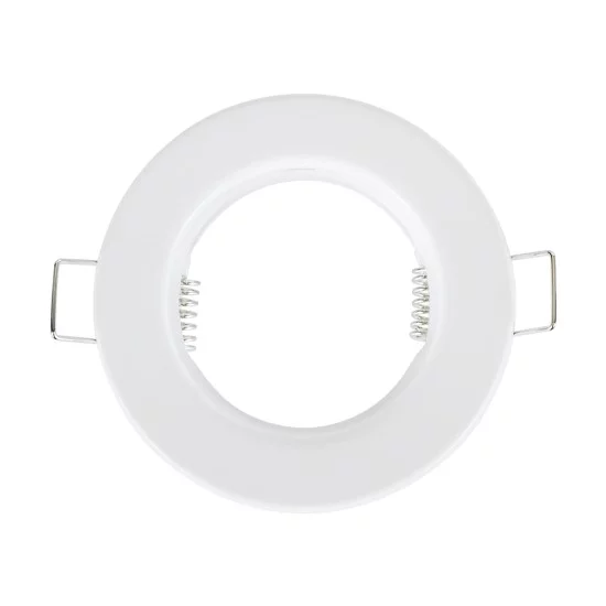 DELTA 77807 Χωνευτή Βάση για Σποτ MR16 με Ντουί GU10/GU5.3 IP20 - Λευκό - Μ8.3 x Π8.3 x Υ3.1cm / Q6cm