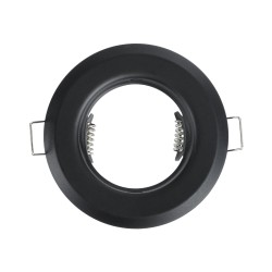 DELTA 77808 Χωνευτή Βάση για Σποτ MR16 με Ντουί GU10/GU5.3 IP20 - Μαύρο Ματ - Μ8.3 x Π8.3 x Υ3.1cm / Q6cm