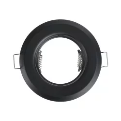 DELTA 77808 Χωνευτή Βάση για Σποτ MR16 με Ντουί GU10/GU5.3 IP20 - Μαύρο Ματ - Μ8.3 x Π8.3 x Υ3.1cm / Q6cm