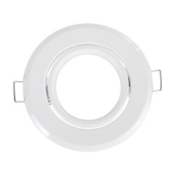 RAFY 77814 Χωνευτή Κινούμενη Βάση για Σποτ MR16 με Ντουί GU10/GU5.3 IP20 - Λευκό - Μ9.2 x Π9.2 x Υ3.1cm / Q7cm