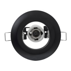 ALIBA 77841 Χωνευτή Βάση για Σποτ R50 με Ντουί E14 IP20 - Μαύρο Ματ - Μ9.2 x Π9.2 x Υ9.5cm / Q7cm