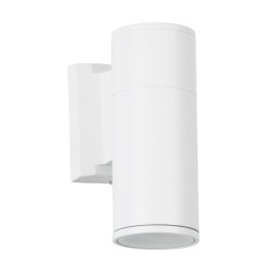 WALLY 77870 Μοντέρνο Φωτιστικό Τοίχου - Απλίκα με Ντουί 1 x GU10 AC 220-240V Αδιάβροχο IP65 - Λευκό Ματ - Μ6.4 x Π11 x Υ17cm