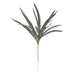 DRACAENA PURPLE 78294 Τεχνητό Φυτό Δράκαινα Μωβ - Μπουκέτο Διακοσμητικών Φυτών - Κλαδιών με Φύλλωμα Πράσινο - Μωβ Υ45cm