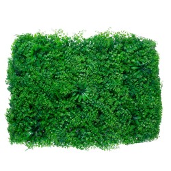 ALGELICA 78435 Τεχνητό Πάνελ Φυλλωσιάς / Κάθετος Κήπος Φύλλα Αγγελικής - Πράσινο - Μ60 x Π8 x Υ50cm