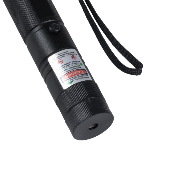 78997 Φορητό Επαναφορτιζόμενο Laser Pointer 5Mw Class 3 DOT Zoom με Extra Κεφαλή για Dot Effects με Μπαταρία 18650 Li-ion 4800mAh & Φορτιστή - Πράσινο 532nm Φ2.2 x Υ15cm