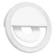 79042 Selfie Ring Light LED SMD 2W 200 lm Λευκό Σώμα με Ενσωματωμένη Επαναφορτιζόμενη Μπαταρία 500mAh & Καλώδιο Φόρτισης Micro USB Ψυχρό Λευκό 6000 K για Κινητό Τηλέφωνο και Tablet Φ8.5 x Υ2.5cm