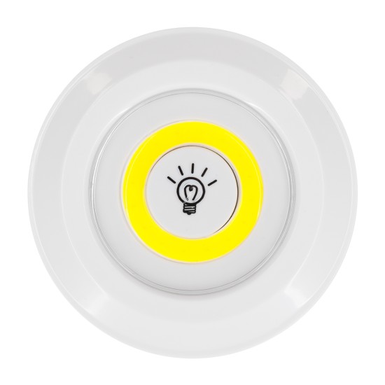 79044 Φωτιστικά Νυκτός Μπαταρίας LED COB 6W 600lm με Timer & Ασύρματο Χειριστήριο RF - ΣΕΤ 3 Τεμαχίων Ψυχρό Λευκό 6000K