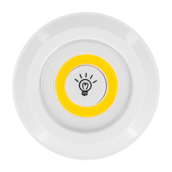 79045 Φωτιστικά Νυκτός Μπαταρίας LED COB 6W 600lm με Timer & Ασύρματο Χειριστήριο RF - ΣΕΤ 3 Τεμαχίων Θερμό Λευκό 3000K