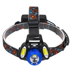 HEADLAMP 79056 Φακός Κεφαλής με Αισθητήρα Hand Swipe LED 20W 2000lm 15~60° DC 5V με USB-C με Επαναφορτιζόμενη Μπαταρία Li-ion 3.7V 2x18650 4800mAh Αδιάβροχο IP54 Ψυχρό Λευκό 6000K - CREE XHP50 & COB Chip - Μ7.5 x Π5.5 x Υ4.8cm - 1 Χρόνο Εγγύηση