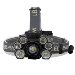 HEADLAMP 79061 Φακός Κεφαλής LED 30W 3000lm 15~60° DC 5V με USB-C με Επαναφορτιζόμενη Μπαταρία Li-ion 3.7V 2x18650 6000mAh Αδιάβροχο IP54 Ψυχρό Λευκό 6000K - CREE XML2-T6 Chip - Μ9.5 x Π5 x Υ5cm - 2 Χρόνια Εγγύηση
