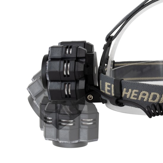 79061 Φακός Κεφαλής Επαναφορτιζόμενος Zoom LED CREE XML2-T6 Chip 90 Watt 9000lm με 2 x 18650 Μπαταρίες 13600mAh Ψυχρό Λευκό 6000K 79061 Φακός Κεφαλής Επαναφορτιζόμενος Zoom LED CREE XML2-T6 Chip 90 Watt 9000lm με 2 x 18650 Μπαταρίες 13600mAh Ψυχρό Λευκό 6000K