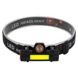 HEADLAMP 79064 Φακός Κεφαλής LED 25W 2500lm 15~120° DC 5V με USB-C με Επαναφορτιζόμενη Μπαταρία Li-ion 3.7V 1x18650 3400mAh Αδιάβροχο IP54 Ψυχρό Λευκό 6000K - CREE XML2-T6 & COB Chip - Μ8.2 x Π2.5 x Υ4cm - 1 Χρόνο Εγγύηση