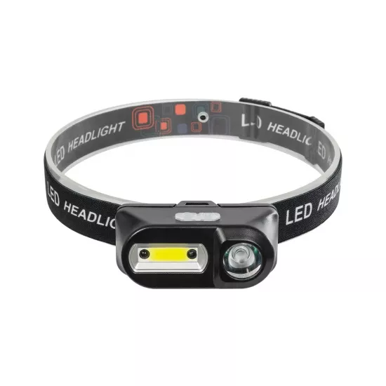HEADLAMP 79066 Φακός Κεφαλής με Αισθητήρα Hand Swipe LED 25W 2500lm 60° DC 5V με USB-C με Επαναφορτιζόμενη Μπαταρία Li-ion 3.7V 1x18650 4800mAh Αδιάβροχο IP54 Ψυχρό Λευκό 6000K - CREE COB Chip - Μ8.5 x Π4 x Υ4cm - 2 Χρόνια Εγγύηση