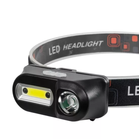 HEADLAMP 79066 Φακός Κεφαλής με Αισθητήρα Hand Swipe LED 25W 2500lm 60° DC 5V με USB-C με Επαναφορτιζόμενη Μπαταρία Li-ion 3.7V 1x18650 4800mAh Αδιάβροχο IP54 Ψυχρό Λευκό 6000K - CREE COB Chip - Μ8.5 x Π4 x Υ4cm - 2 Χρόνια Εγγύηση