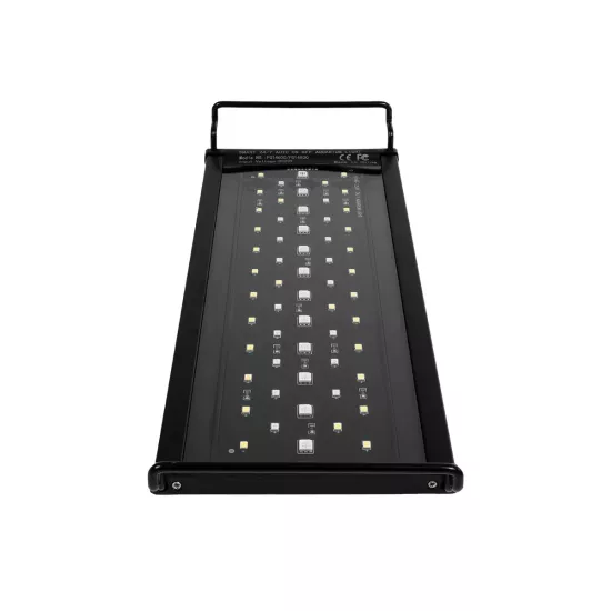 AQUARIUS 79678 Φωτιστικό Ενυδρείου με Ενσωματωμένο Χειριστήριο LED 12W 600lm 120° AC 220-240V Αδιάβροχο IP44 Πολύχρωμο RGBW Dimmable - Sanan SMD Chip - Μαύρο - Μ30 x Π11 x Υ3cm - 2 Χρόνια Εγγύηση