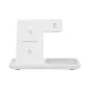 79706 Επιτραπέζια Σταθερή Βάση Ασύρματης Φόρτισης Fast Charging για Κινητά - Earphones - Smart Watches 15W Max - Λευκό