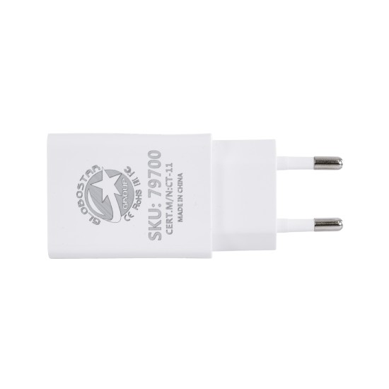 79708 Φορτιστής Πρίζας Charger 1x Type-A USB Port DC 5V 1A Max 5W 79708 Φορτιστής Πρίζας Charger 1x Type-A USB Port DC 5V 1A Max 5W