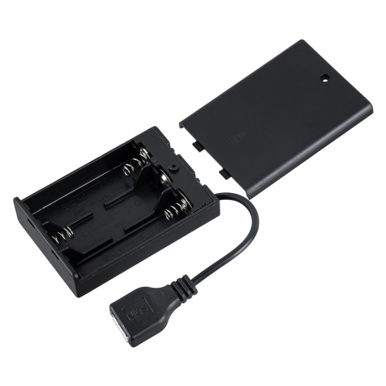 79791 Box Τροφοδοσίας για Γιρλάντες LED USB 2.0 DC 5V με Μπαταρίες 3 x AA (Δεν Περιλαμβάνονται) & Διακόπτη On/Off - Μαύρο 79791 Box Τροφοδοσίας για Γιρλάντες LED USB 2.0 DC 5V με Μπαταρίες 3 x AA (Δεν Περιλαμβάνονται) & Διακόπτη On/Off - Μαύρο