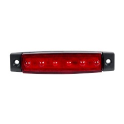  SIDEMARKER 79901 Φώτα Όγκου Οχημάτων LED 1.5W 75lm 120° DC 10-30V Αδιάβροχο IP66 Κόκκινο - 6 x SMD2835 Sanan Chip - Μ9.5 x Π2 x Υ1.1cm - 1 Χρόνο Εγγύηση
