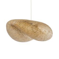 MEXICO 00721 Boho Κρεμαστό Φωτιστικό Οροφής με Ντουί 1 x E27 AC 220-240V IP20 - Μπεζ - Μ100 x Π80 x Υ35cm