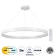 VENOM 61183 Μοντέρνο Κρεμαστό Φωτιστικό Οροφής LED 75W 8818lm 120° AC 220-240V IP20 Ρυθμιζόμενο Λευκό CCT με Χειριστήριο από 2700K έως 6000K Dimmable - Lumileds SMD Chip - Λευκό Ματ - Μ100 x Π100 x Υ6.5cm - 3 Χρόνια Εγγύηση
