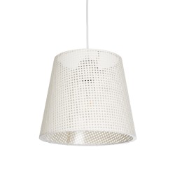 CONEY 203-0071 Μοντέρνο Κρεμαστό Φωτιστικό Οροφής με Ντουί 1 x E27 AC 220-240V IP20 - Λευκό - Μ26 x Π26 x Υ25cm