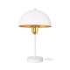 GAZETA 203-0302 Μοντέρνο Επιτραπέζιο Φωτιστικό Πορτατίφ με Ντουί 1 x E27 AC 220-240V IP20 - Λευκό & Χρυσό  - Μ25 x Π25 x Υ39cm