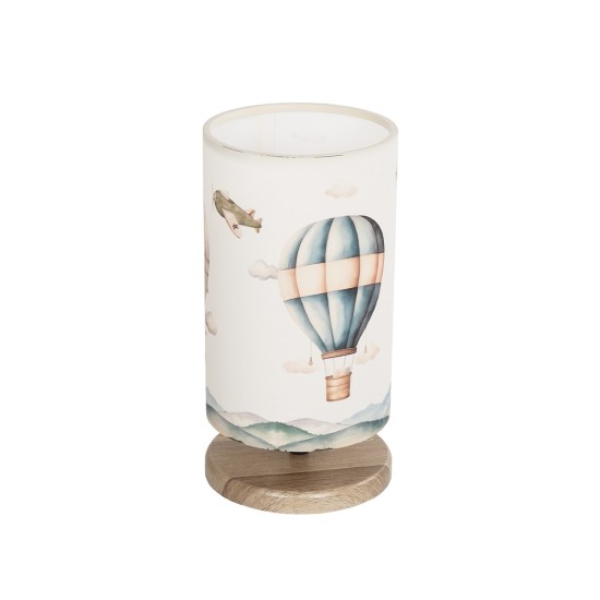 BALLON 204-0145 Παιδικό Επιτραπέζιο Φωτιστικό Πορτατίφ με Ντουί 1 x E14 AC 220-240V IP20 - Πολύχρωμο - Μ15 x Π15 x Υ30cm