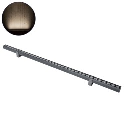 WASHERPANDA 90584 Μπάρα Φωτισμού Wall Washer LED 36W 4140lm 15° DC 24V Αδιάβροχο IP67 Φυσικό Λευκό 4500K Dimmable - Bridgelux SMD Chip - Γκρι Ανθρακί - Μ100 x Π4 x Υ3.5cm - 3 Χρόνια Εγγύηση