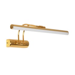 REFINE 203-0185 Μοντέρνο Φωτιστικό Τοίχου - Απλίκα Καθρέπτη Μπάνιου LED 7W 640lm 120° AC 220-240V IP44 Θερμό Λευκό 2700K - Lumileds SMD Chip - Χρυσό - Μ35 x Π21 x Υ12cm - 2 Χρόνια Εγγύηση