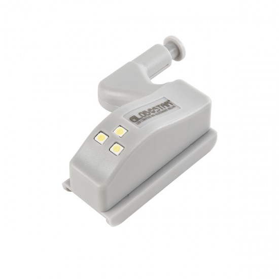 Φωτιστικό Ντουλάπας LED για Μεντεσέ με Διακόπτη On/Off Κουμπωτό με Μπαταρία(Δεν συμπεριλαμβάνεται) Ψυχρό Λευκό 6000k GloboStar 07032