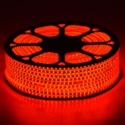 EPISLIM 70504 Ταινία LED 12W/m 780lm/m 120° DC 220-240V Αδιάβροχη IP65 96 x SMD2835 Chip/m Κόκκινο Dimmable - Epistar SMD Chip - Μ100 x Π1 x Υ0.5cm - 3 Χρόνια Εγγύηση