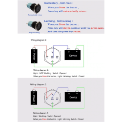 70784 LED Φωτιζόμενος Διακόπτης Χωνευτός - Μπουτόν On/Off Ανοξείδωτος DC 12V με Angel Eye Αδιάβροχο Φ18mm IP67 Πορτοκαλί