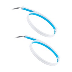 DRL 81731 Φώτα Ημέρας DRL & Φλας LED 12W/24W 1050lm/2100lm 200° DC 24-30V Αδιάβροχο IP65 Κόκκινο & Πορτοκαλί - Μ60 x Π1.5 x Υ0.5cm - Πακέτο 2 Τεμαχίων - 1 Χρόνο Εγγύηση