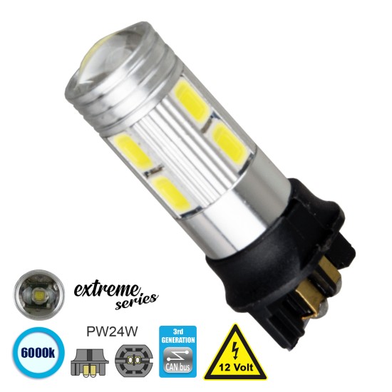 81173 Λάμπα Αυτοκίνητου  3rd Generation Can-Bus Extreme Series LED 8 SMD 5630 & 1 CREE XHP35 8W 1200lm 360° DC 12V IP20 Ψυχρό Λευκό 6000K