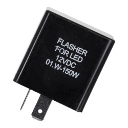 CANRELAY-CF12 81741 Ρελές 2 Pin Flasher CANbus 0.1W έως 150W 20A AC/DC 12V IP20 - Μ3.6 x Π3.4 x Υ2.9cm