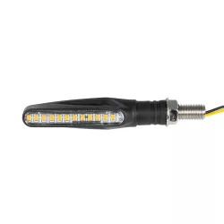 TURNLIGHT 81754 Φλας Μοτοσυκλέτας LED 1W/2W 110lm/220lm 120° DC 12V Αδιάβροχο IP65 Πορτοκαλί - Μ14 x Π2.3 x Υ1.9cm - Πακέτο 2 Τεμαχίων - 1 Χρόνο Εγγύηση