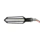 81756 ΣΕΤ 2 x Φλάς Μοτοσυκλέτας Universal Knife LED SMD 5050 1.2W/2.4W 216lm/432lm DC 12V 2 Λειτουργιών Κόκκινο για Πορείας-Stop & με Τρεχούμενο Εφέ Φωτισμού Πορτοκαλί για Φλας Αδιάβροχα IP65