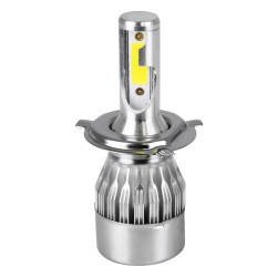 LEDKITC6 82002 Λάμπα H4 LED 24W/48W 3600lm/7200lm 360° DC 12-24V Αδιάβροχο IP65 Ψυχρό Λευκό 6000K - CREE COB Chip - Μ3.5 x Π3.5 x Υ9.5cm - Πακέτο 2 Τεμαχίων - 1 Χρόνο Εγγύηση