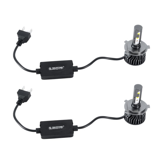 LEDKITF2 82022 Λάμπα H4 CANbus LED 30W/60W 3500lm/7000lm 360° DC 12-24V Αδιάβροχο IP65 Ψυχρό Λευκό 6000K - CREE COB Chip - Μ4 x Π4 x Υ7cm - Πακέτο 2 Τεμαχίων - 2 Χρόνια Εγγύηση