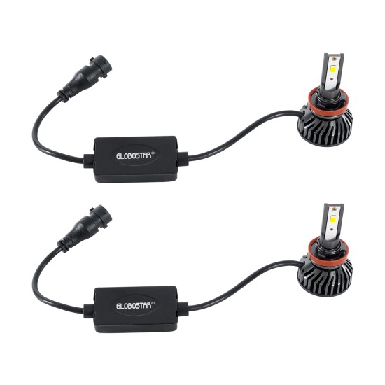 82024 H8 F2 Line KIT Βασικού Φωτισμού Αυτοκινήτου & Φορτηγού 3rd Generation Can-Bus Series LED CREE CXB COB 30W/60W 3500lm/7000lm DC 12-24V Αδιάβροχο IP65 Ψυχρό Λευκό 6000K