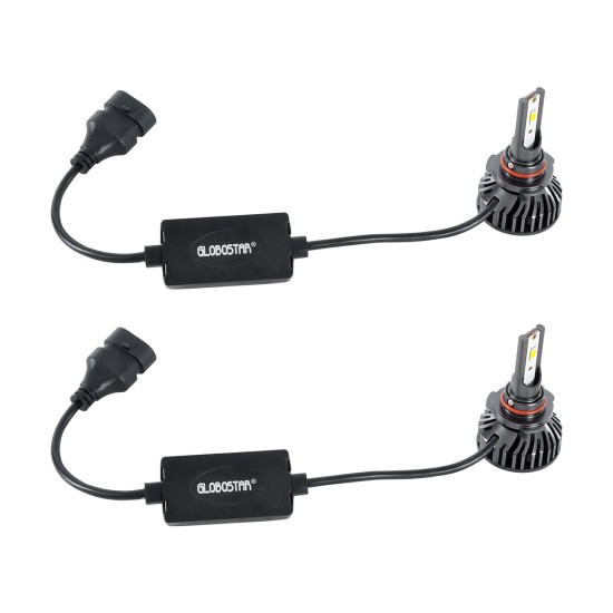 LEDKITF2 82029 Λάμπα HB3 9005 CANbus LED 30W/60W 3500lm/7000lm 360° DC 12-24V Αδιάβροχο IP65 Ψυχρό Λευκό 6000K - CREE COB Chip - Μ4 x Π4 x Υ6.6cm - Πακέτο 2 Τεμαχίων - 2 Χρόνια Εγγύηση