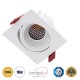 LEO-SQ 60291 Χωνευτό LED Spot Downlight TrimLess Μ8.5xΠ8.5cm 10W 1250lm 38° AC 220-240V IP20 Μ8.5 x Π8.5 x Υ6.6cm - Τετράγωνο - Κινούμενο - Λευκό & Anti-Glare HoneyComb - Θερμό Λευκό 2700K - Bridgelux COB - 5 Years Warranty