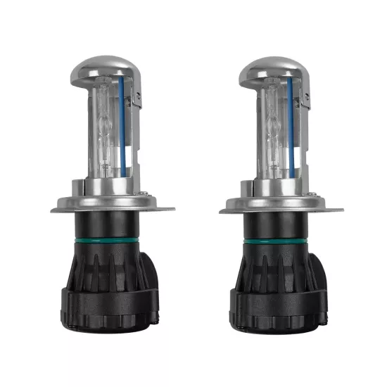 HID 84047 Λάμπα Xenon H4 H/L Super Vision Υψηλής Φωτεινότητας +30% 35W/70W 3500lm/7000lm 360° DC 12V Αδιάβροχο IP65 Ultra Ψυχρό Λευκό 8000K - Μ4.8 x Π4.8 x Υ10.2cm - Πακέτο 2 Τεμαχίων - 2 Χρόνια Εγγύηση