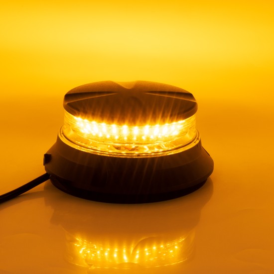 85171 PRO Series Φάρος Σήμανσης Οχήματος Οδικής Βοήθείας για Αυτοκίνητα & Φορτηγά 6 Προγραμμάτων Φωτισμού STROBE LED SMD 3030 48W DC 10-30V Αδιάβροχος IP66 Πορτοκαλί